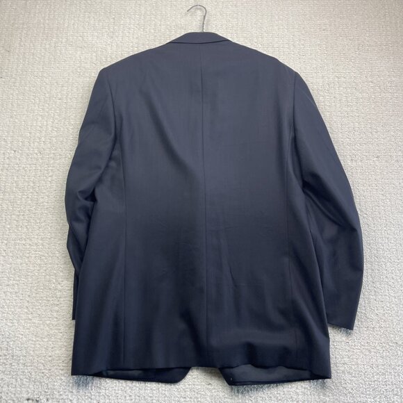 Canali Super 120s Wool Blazer Men’s Sz 54R Dark Blue 100% Wool Sport Coat Jacket - Picture 15 of 16